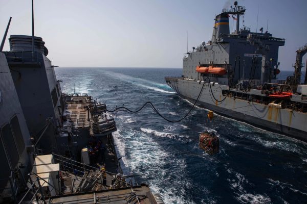 DDG Replenishment-at-Sea by Petty Officer 3rd Class Alice Husted